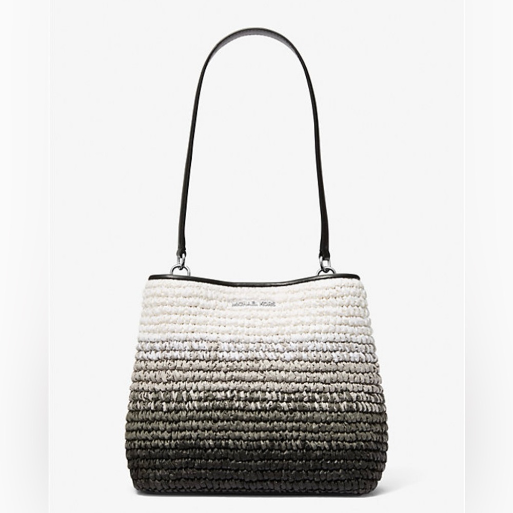 Michael Kors Black Multi Ombré Pratt Shoulder Bag